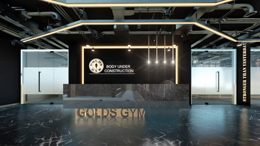 Golds Gym interior Design and Interior Fit Out